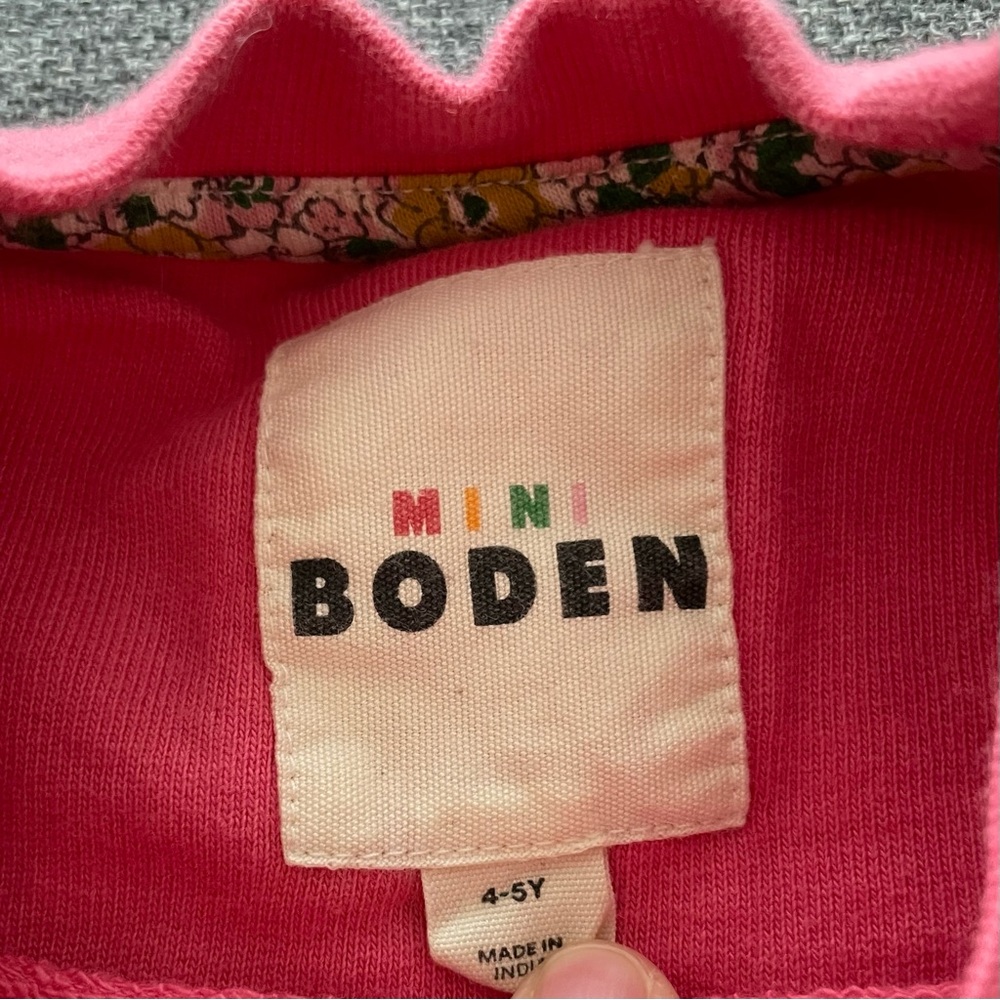 Mini Boden Pink Horse Sweatshirt for Kids - Picture 3 of 3